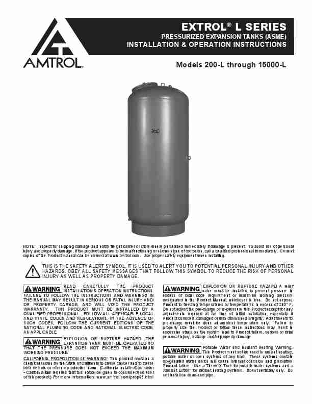 Amtrol Marine Sanitation System extrol l series pressurized expansion tank-page_pdf